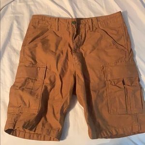 Brown cargo shorts